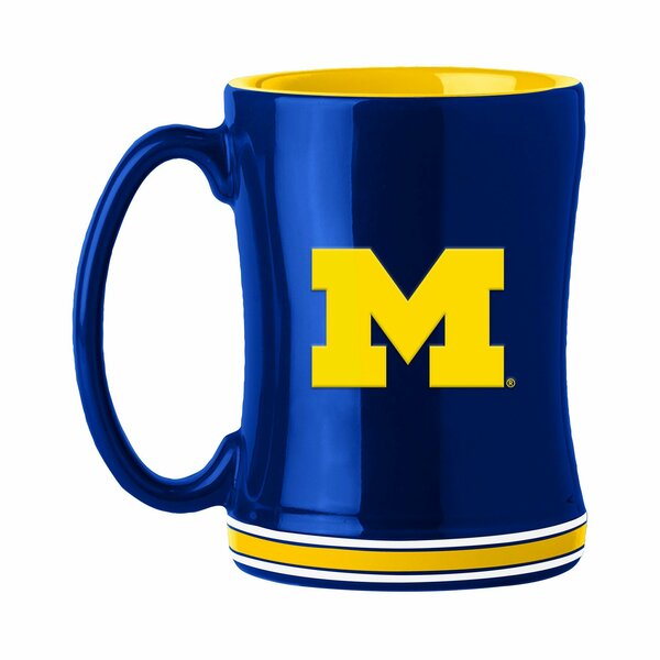 Logo Brands Michigan 14oz Relief Mug 171-C14RM